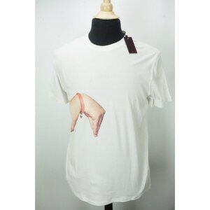 Isaia Corallino M’ sta ncopp ‘o stommaco I don’t Like Him Gesture Shirt M NEW